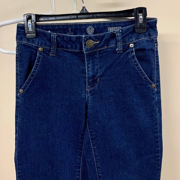 Size 5 SO Trouser Dark Navy Denim Jeans - Picture 3 of 7